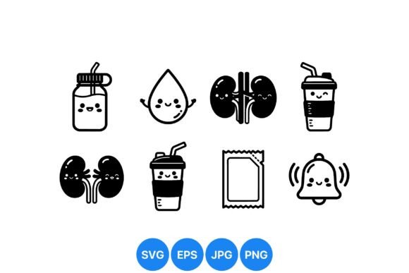 Cute Medical Icon Clipart Pack