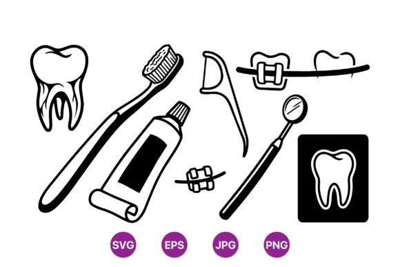Dental Care SVG Icon Set