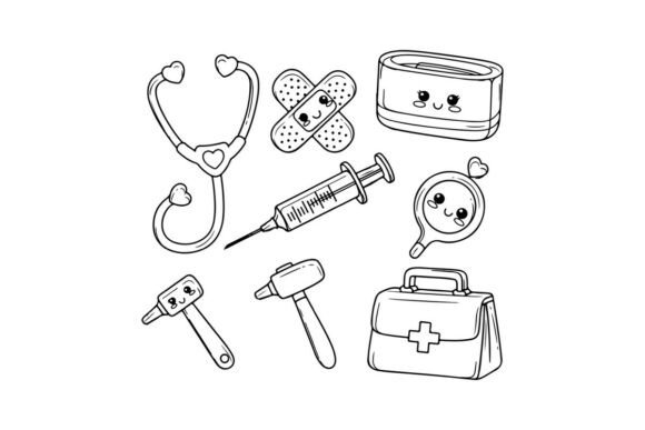 Medical Healthcare Icons Set Flat Design