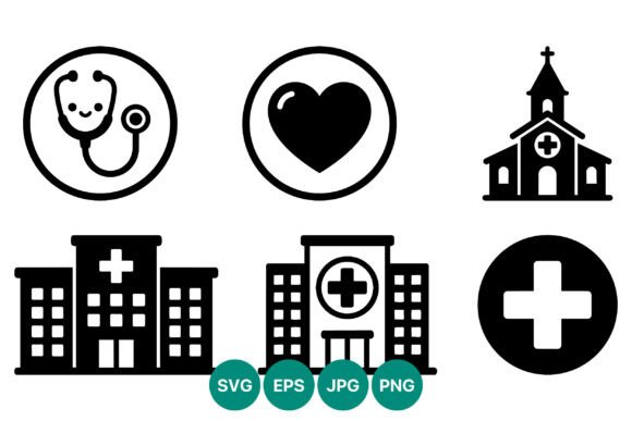 Medical Icons Hospital Health Care