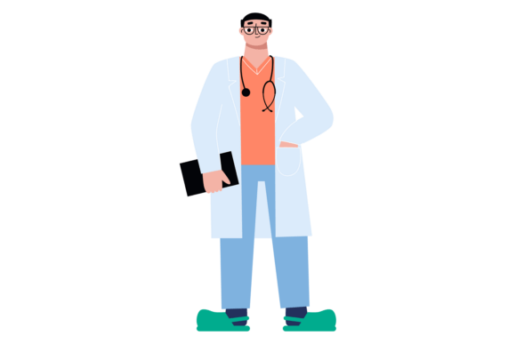 Medical Practitioner Character. Doctor W