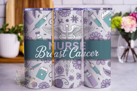 Nurse Breast Cancer Awareness 20oz Tumbler