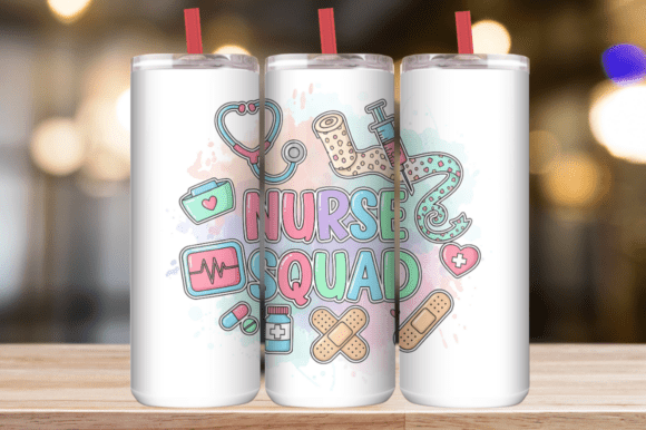 Nurse Squad Medical 20oz Skinny Tumbler