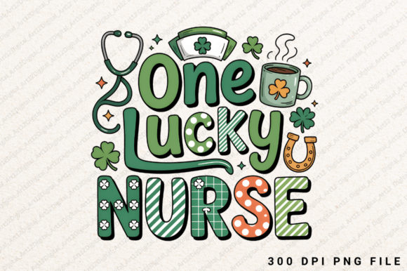 One Lucky Nurse St Patrick’s Day PNG